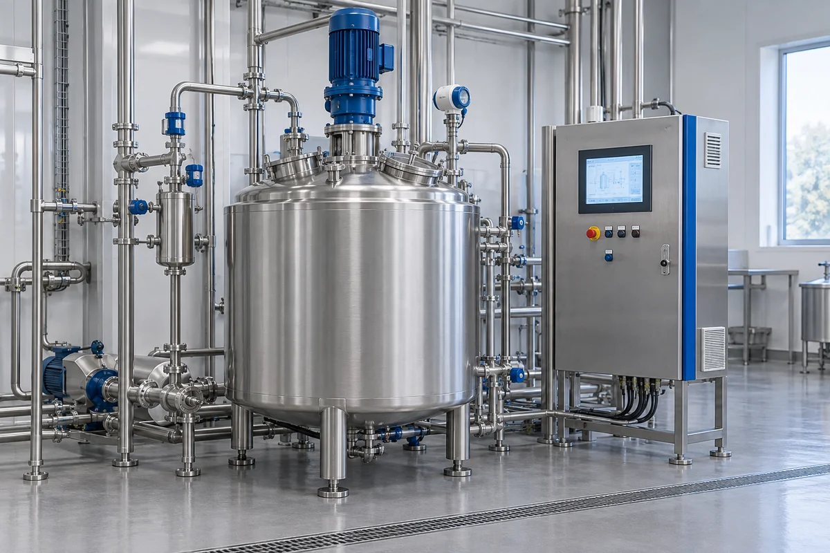 Representative mixing tank automation