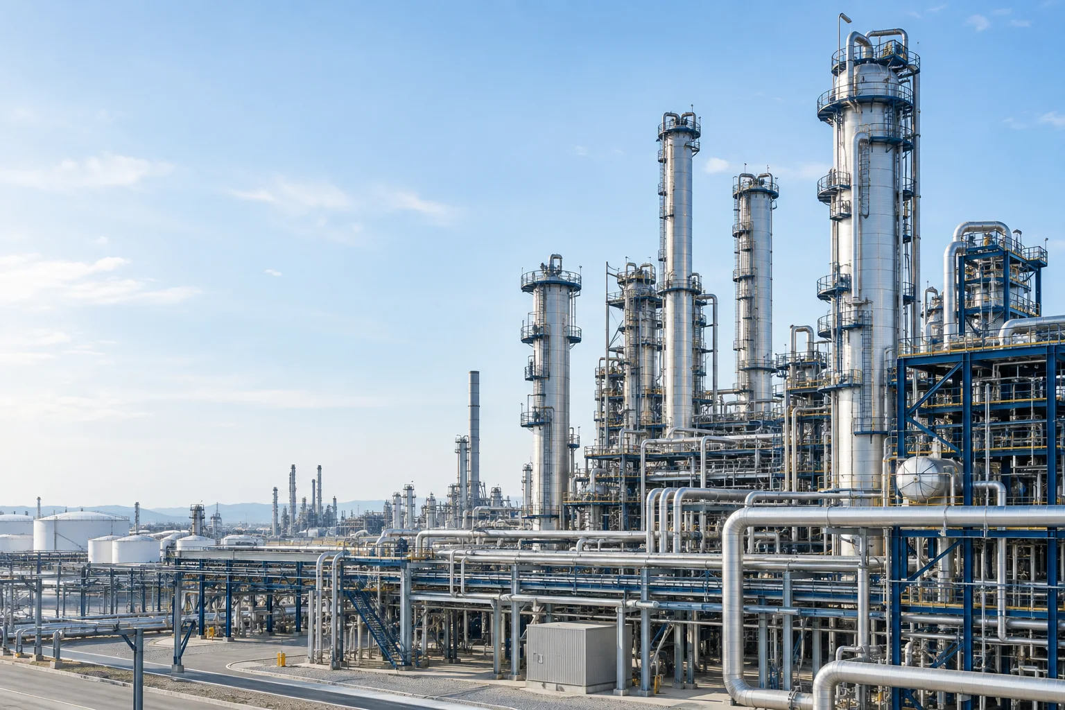 Oil and gas processing plant