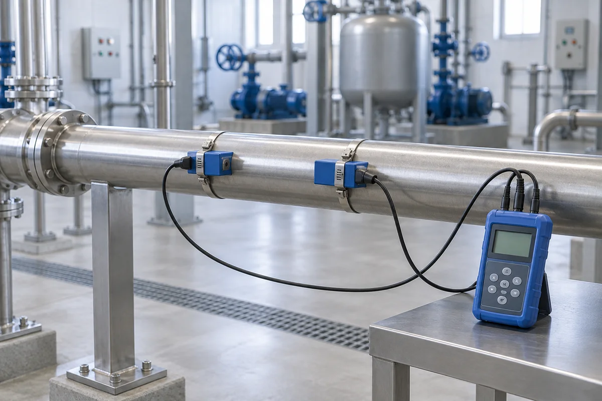 Representative ultrasonic clamp-on meters